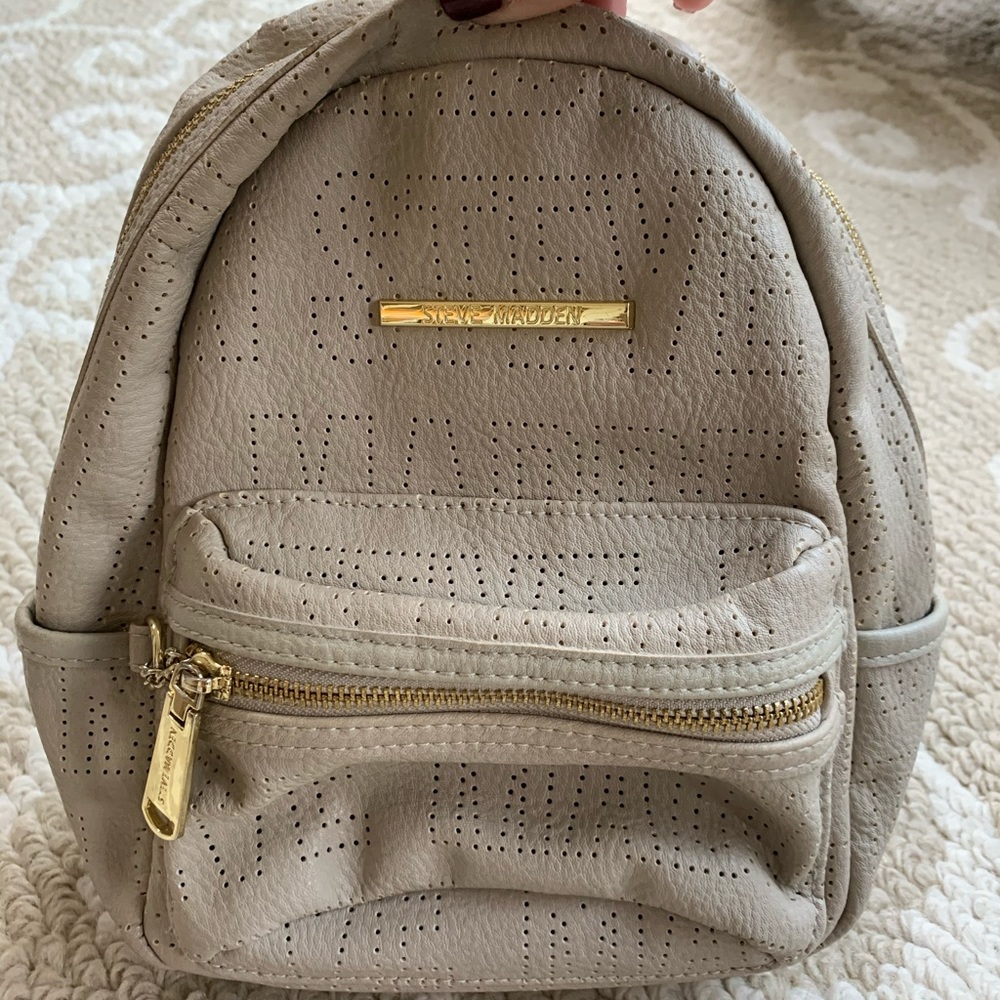 Steve Madden embossed mini  backpack NWOT